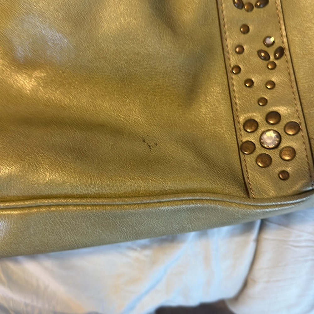 Y2K olive green Nine West leather shoulder bag - Picture 7 of 14
